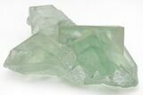 Green Cubic Fluorite Crystals with Phantoms - China #216243-1